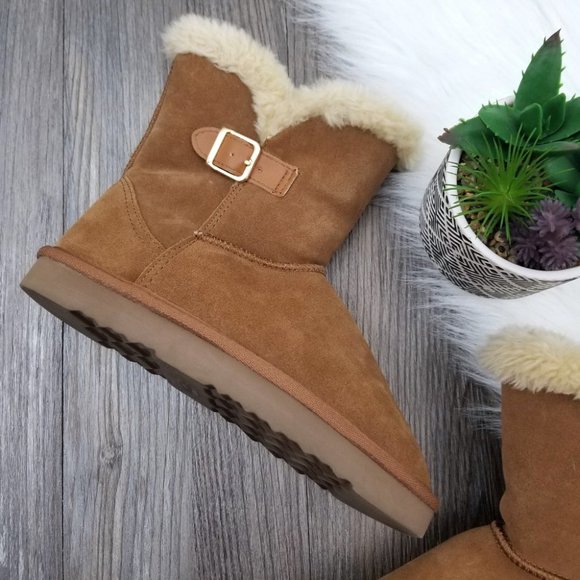 Style & Co. Faux Fur Suede Ankle Boots - Picture 10 of 15
